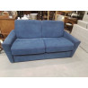 CANAPE  CONVERTIBLE TISSU BLEU