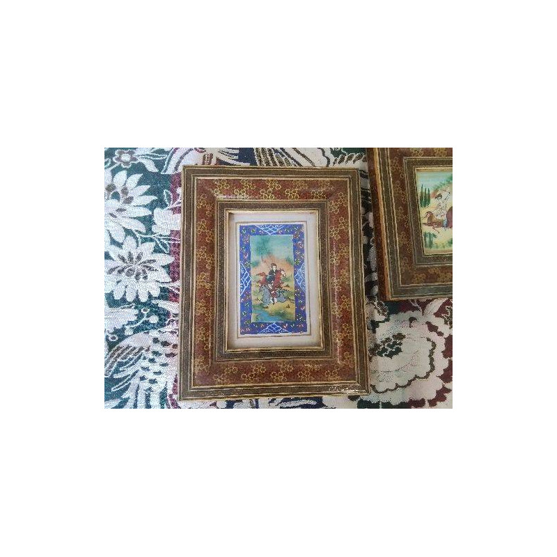 CADRE PEINTURE SCENE DE CHASSE ST PERSAN