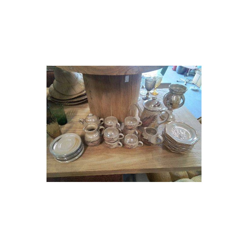 SERVICE A CAFÉ ET DESSERT IRISÉ LA ROUE VALLAURIS 26 PIECES
