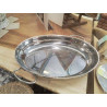 PLAT OVALE INOX PAS INDUC LES 3 TOQUES AVEC COUVERCLE ET CHAUFFE PLAT