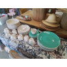 SERVICE RECEPTION 40 PIECES TURQUOISE ET SPIRALES