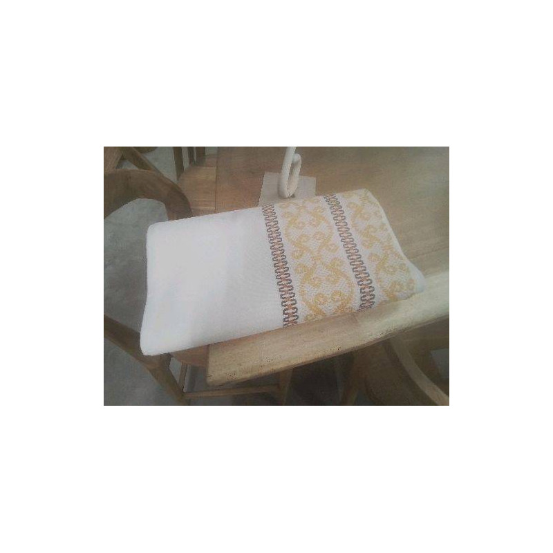NAPPE BLC JAUNE MARRON 