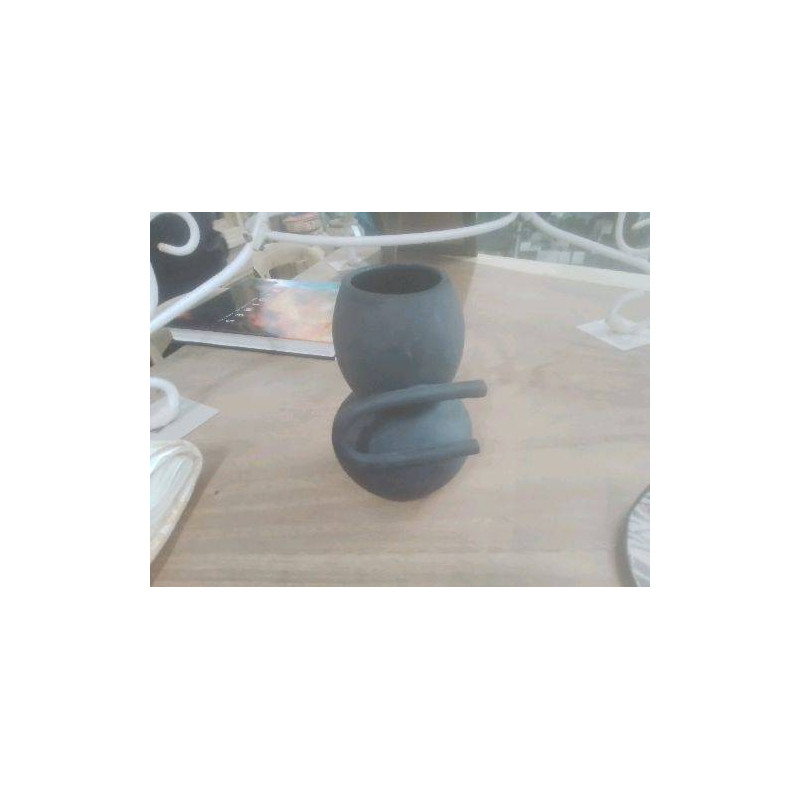 VASE NOIR FORME MODERNE 