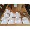 LOT 8 TASSES ET ASSIETTES POUR CAFÉ GOURMAND YONG PORCELAINE