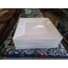 LOT 8 ASSIETTES CARREES BLCHES YONG FOUR