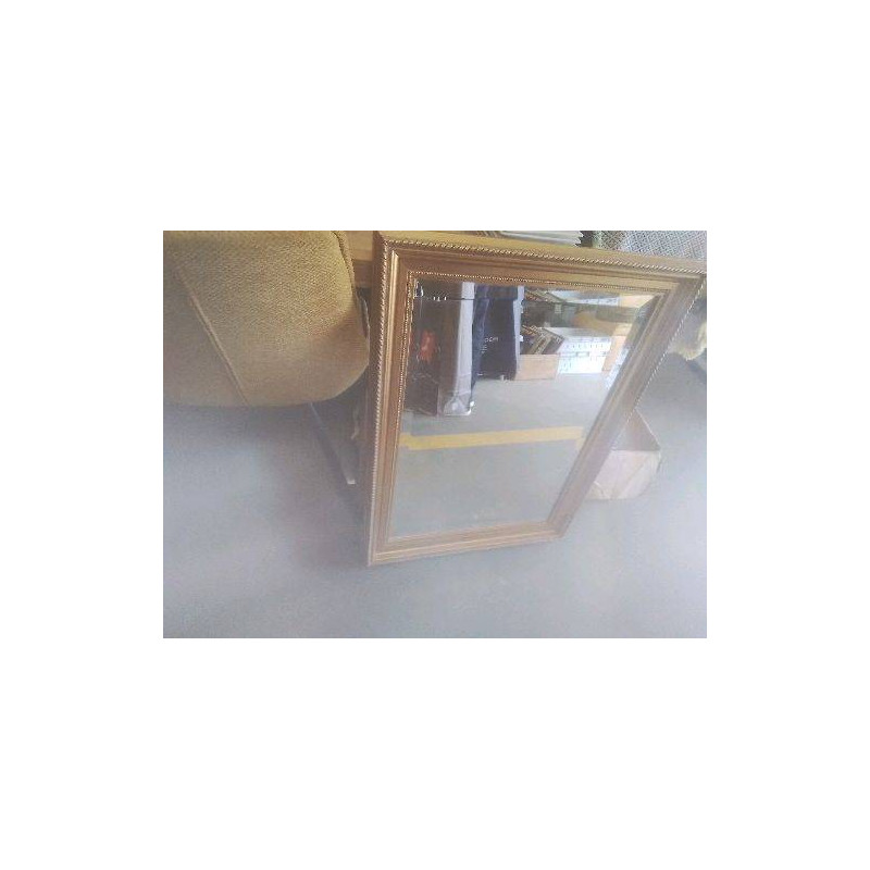 MIROIR BISEAUTE CADRE DORE 63×83 CM