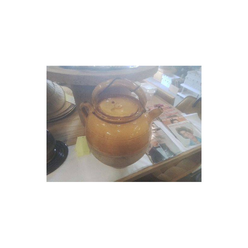 CRUCHE GM GARGOULETTE JAUNE TERRE CUITE