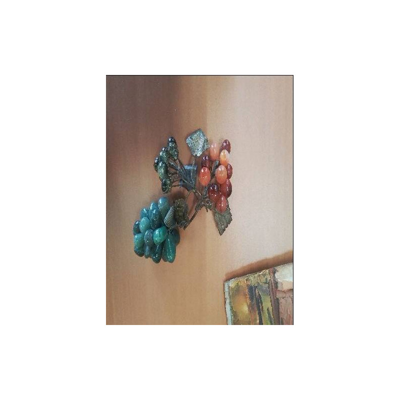 3 DECORATIONS PIERRE GRAPPE RAISIN