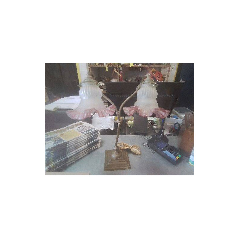 LAMPE DOUBLE TULIPE 