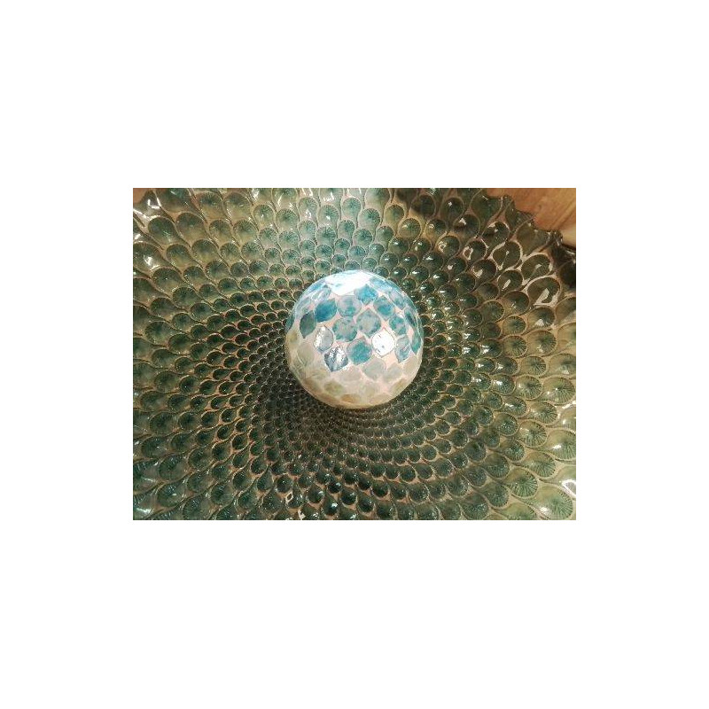 BOULE NACRE DÉCO BLEU
