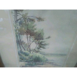 CADRE PEINTURE RONCE LES BAINS 1949