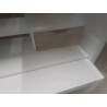 ETAGERE BLANCHE MATE 2 TIROIRS AVEC DESSERTE LAQUEE BLANCHE HABITAT