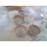 ENSEMBLE 5 TASSES LUNEVILLE+PLATEAU DÉCOR JAPONISANT