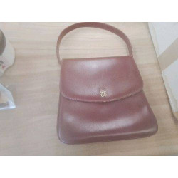 SAC À MAIN CUIR VINTAGE BORDEAUX 
