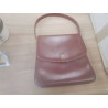 SAC À MAIN CUIR VINTAGE BORDEAUX 