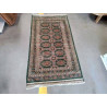 TAPIS LAINE SOIE VERT MARRON 87 X 163