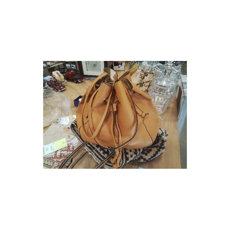SAC BOULE ZARA CARAMEL NOIR