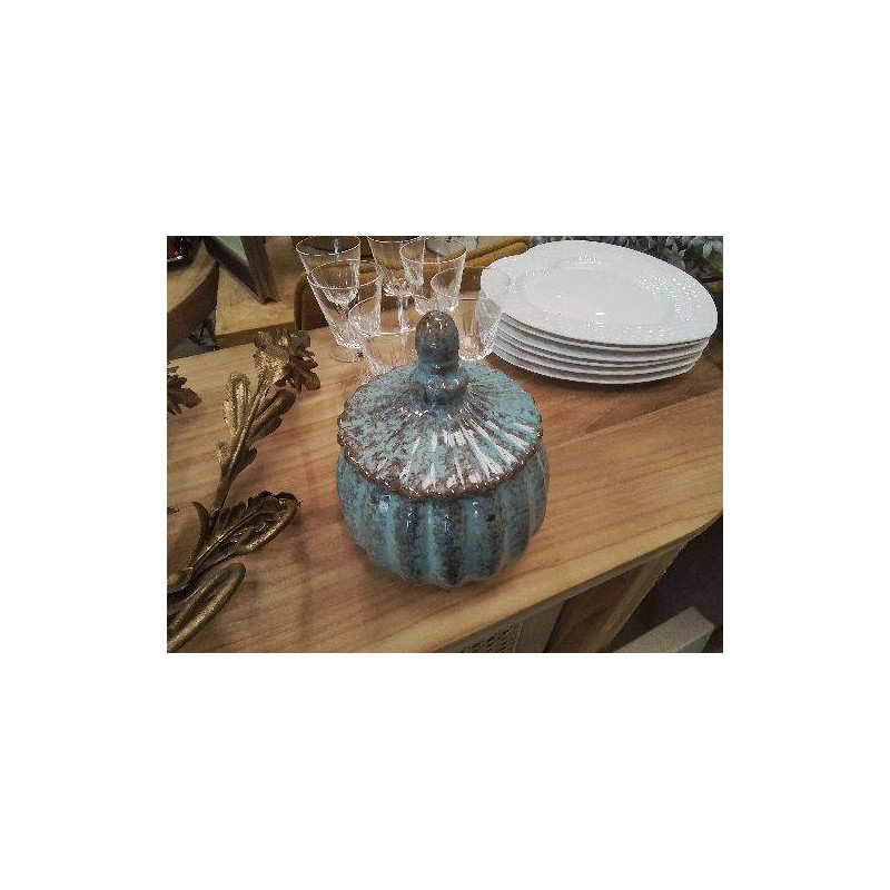 POT FORME BLEU MARRON FORME