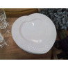 LOT 6 ASSIETTES COEUR BLANC
