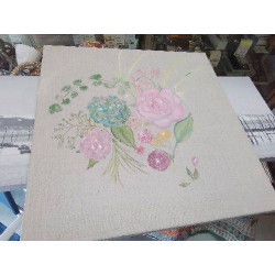 CADRE PEINTURE FLEURS 