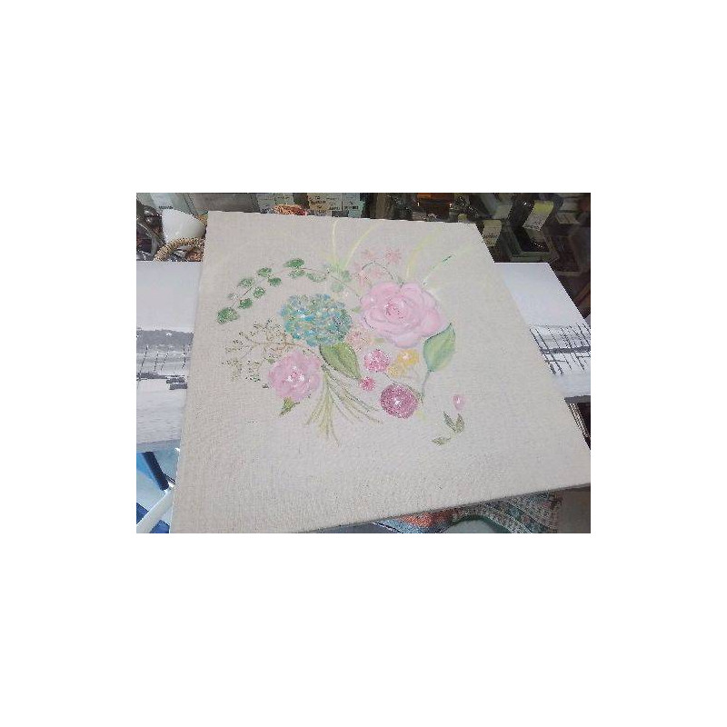 CADRE PEINTURE FLEURS 