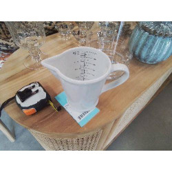 PICHET MESUREUR FAIENCE BLANC 