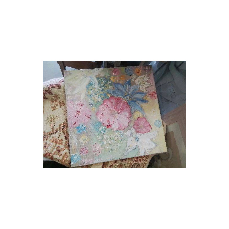 CADRE PEINTURE FLEURS