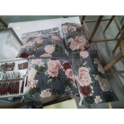 COUSSIN FLEURI MAUVE 