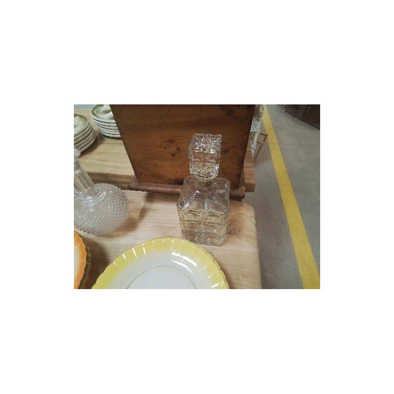 CARAFE WHISKY VERRE CARREE 
