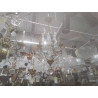 LUSTRE ANCIEN 6 BRANCHES PAMPILLES