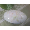 BONBONNIERE FLEURIE PORCELAINE OVALE GM