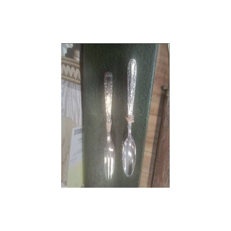 ENS CUILLÈRES A CAFÉ + FOURCHETTES PM ×12 INOX