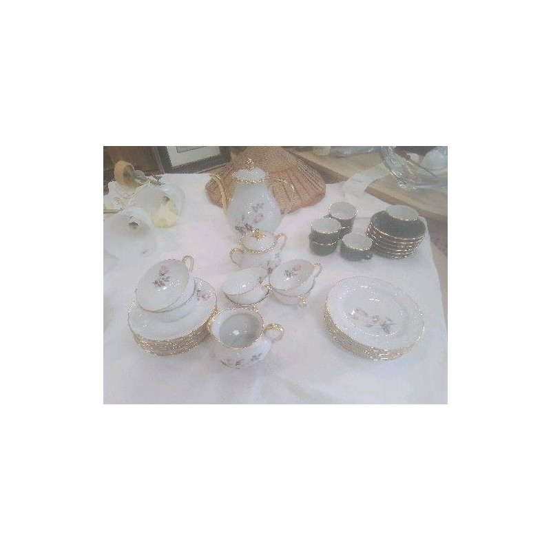 SERVICE A CAFE LIMOGES × 6 + ASSIETTES A DESSERT