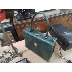 SAC À MAIN CUIR VERT 
