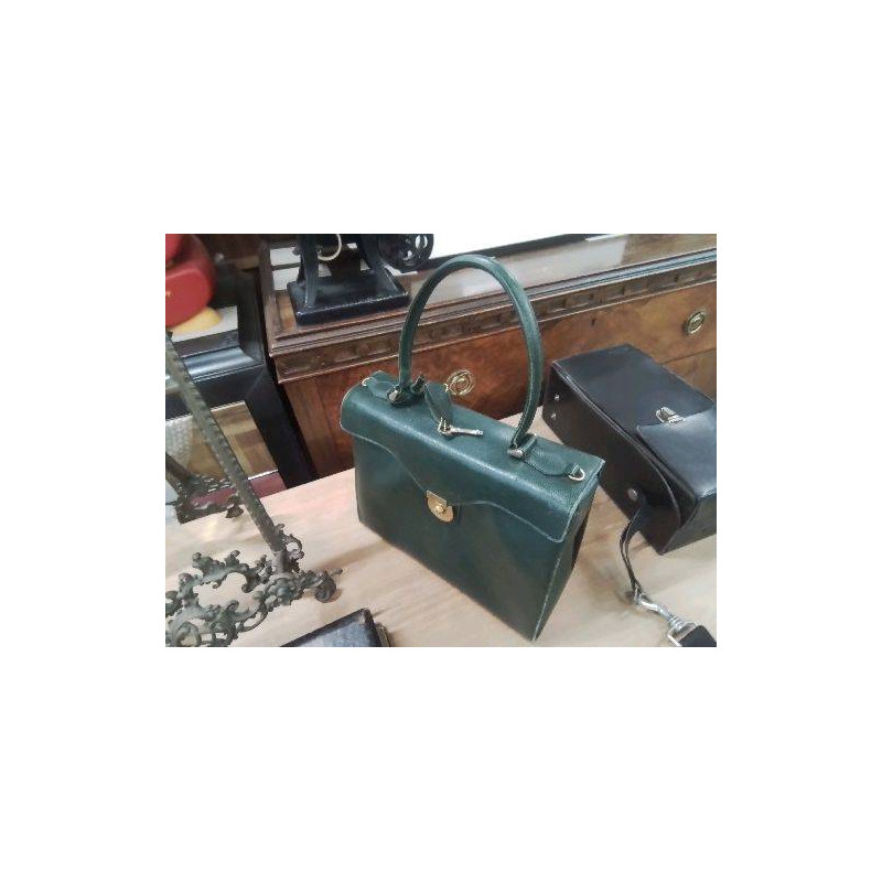 SAC À MAIN CUIR VERT 