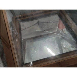 VITRINE RETOUCHE PHOTO ANCIENNE 1 VERRE EN L’ETAT 