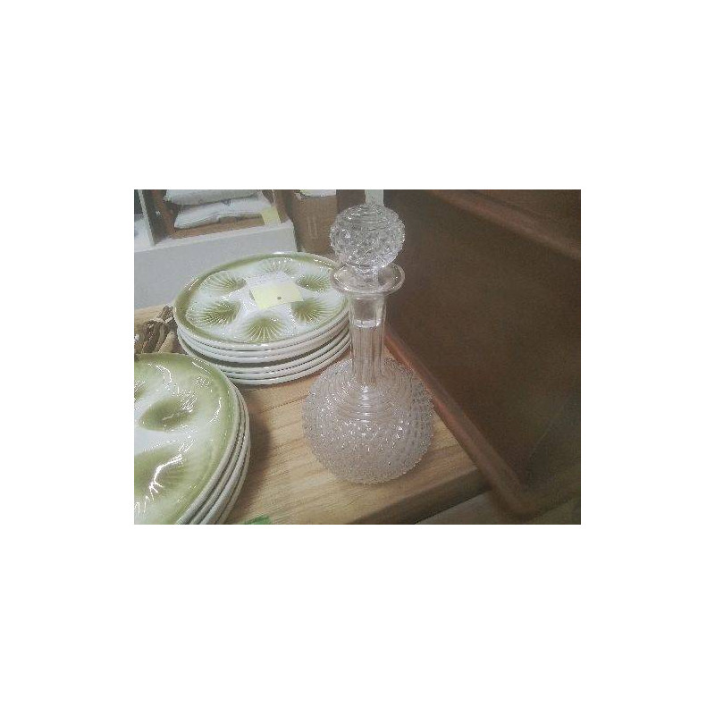 CARAFE  CRISTAL BOULE POINTES