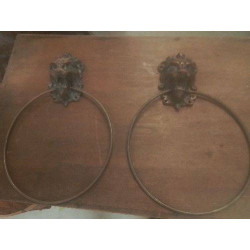 SUIPORT SERVIETTES LION BRONZE
