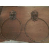 SUIPORT SERVIETTES LION BRONZE