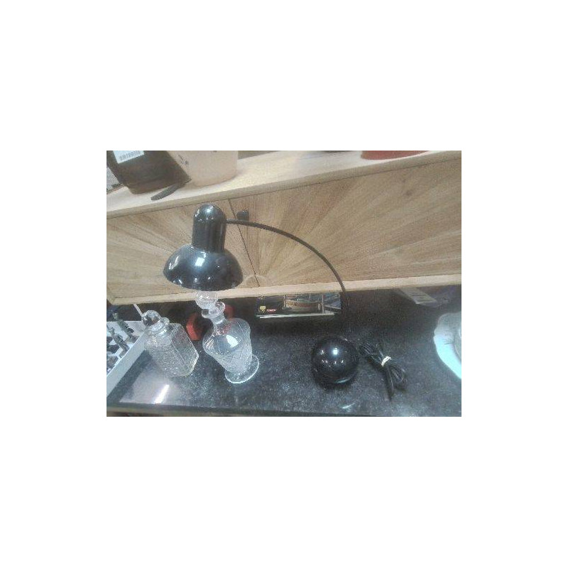 LAMPE PIED BOULE NOIRE