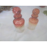 DUO FLACONS CRISTAL  COULEUR ANCIENS 