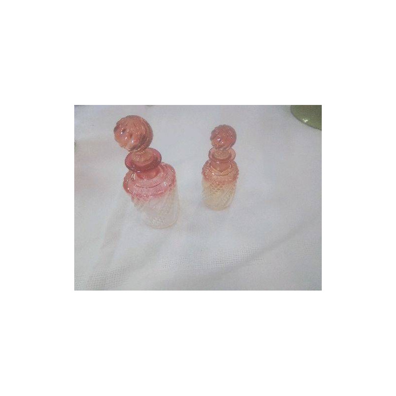 LOT 2 FLACONS CRISTAL ANC PM COULEUR