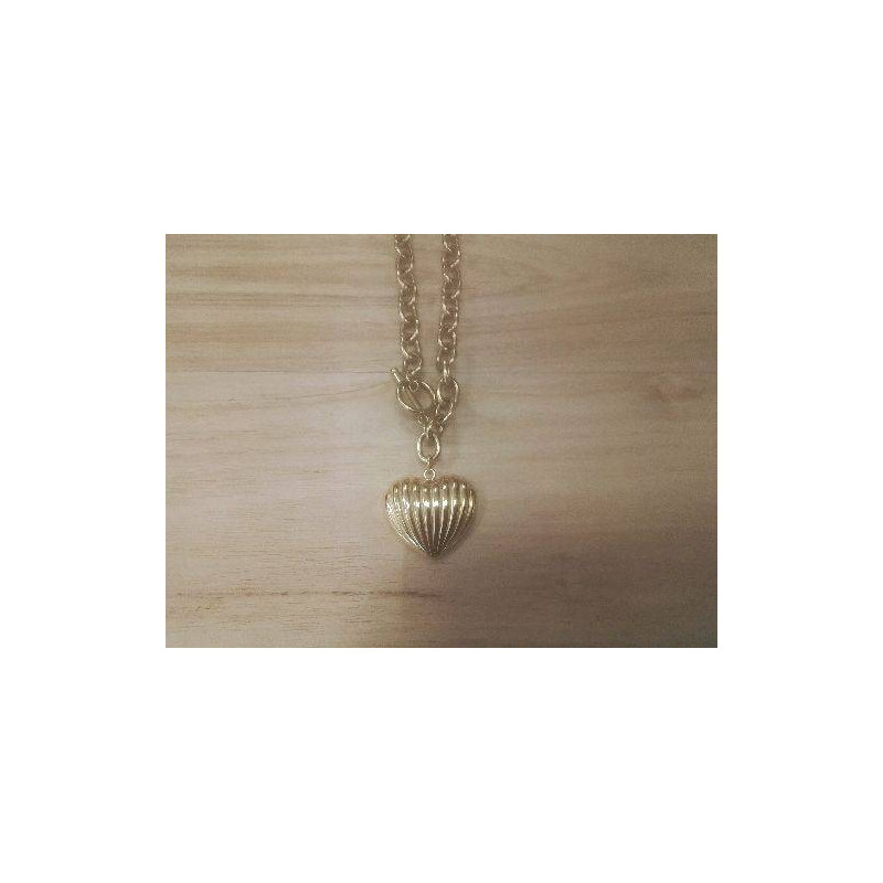 RAS DE COU METAL DORE COEUR
