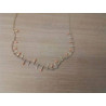 COLLIER RAS DE COU PAMPILLES DOREES