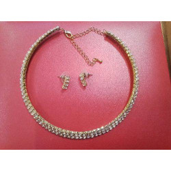 PARURE RAS DE COU STRASS + BO 