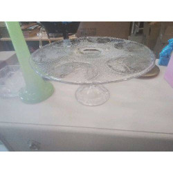 PLAT A TARTE VERRE MOULÉ DE...