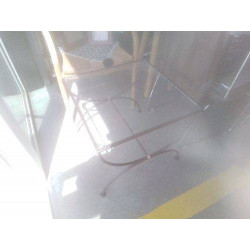 GUERIDON FF VERRE EN L ETAT 