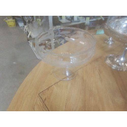 COUPE CRISTAL GRAVÉ FLEURS