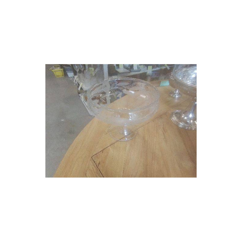 COUPE CRISTAL GRAVÉ FLEURS