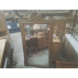 MIROIR DORÉ COQUILLE 90 X 160